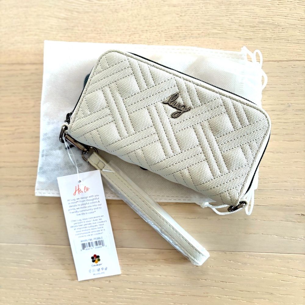 LUG | Whirly Matte Luxe Wallet | Pebble